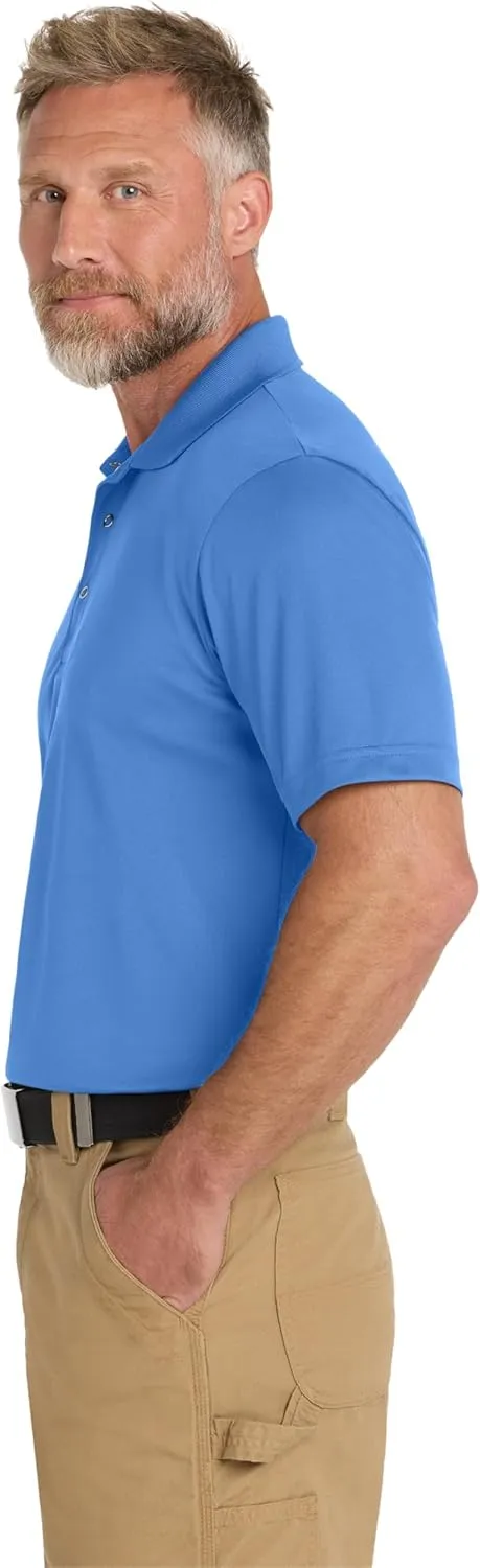 CornerStone Unisex Micropique Gripper Polo | Short Sleeve Collared Shirt for Men & Women, Lightweight Fit Top for Work & Golf