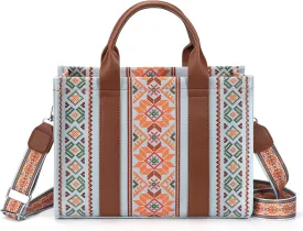 hatisan Canvas Tote Bag for Women Western Purses Shoulder Boho Bag Crossbody Bag Handbags Wallet