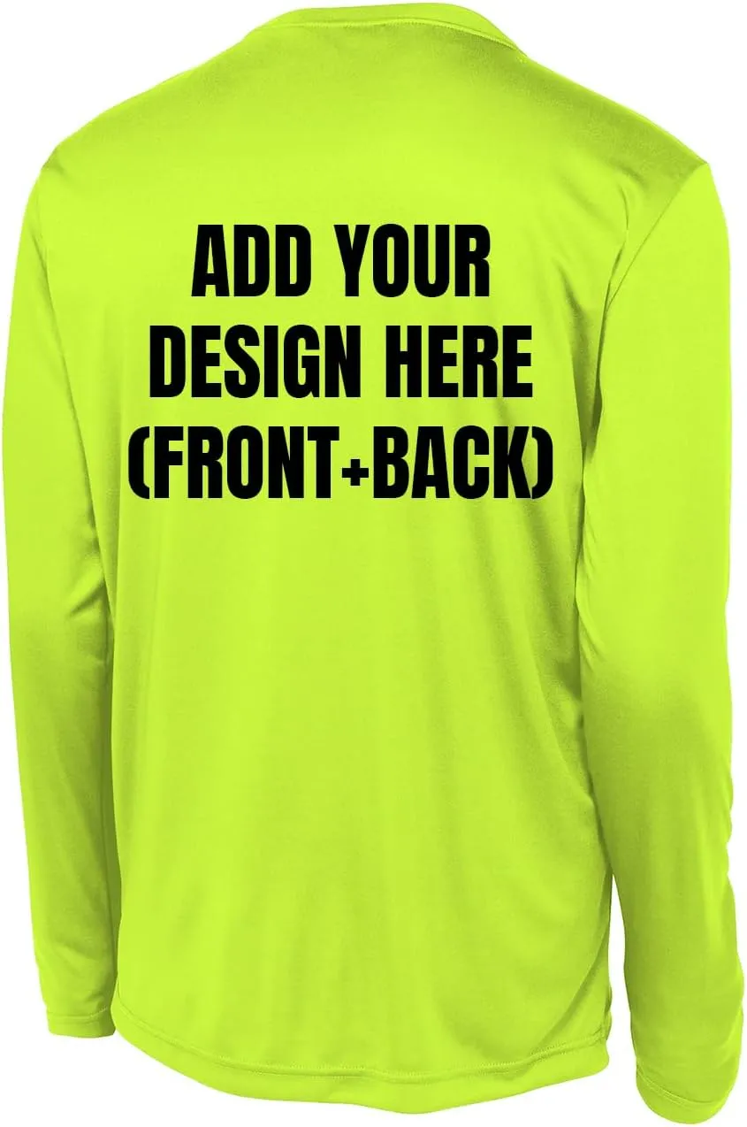 INK STITCH Unisex St350ls PosiCharge Poly Sports Cool Dry Custom Printing Logo Texts Image Long Sleeve Tees