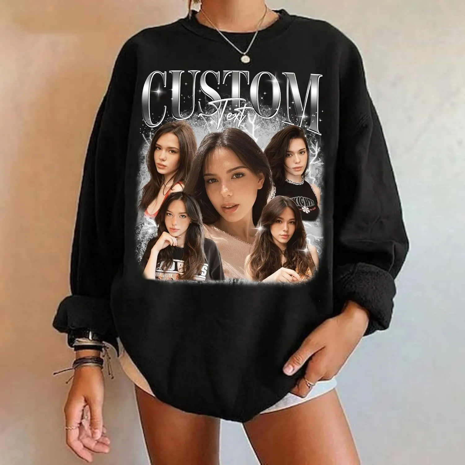 NAZENTI Custom Bootleg Tee, Retro Rap Tee, Photo Shirt, Valentine's Gift