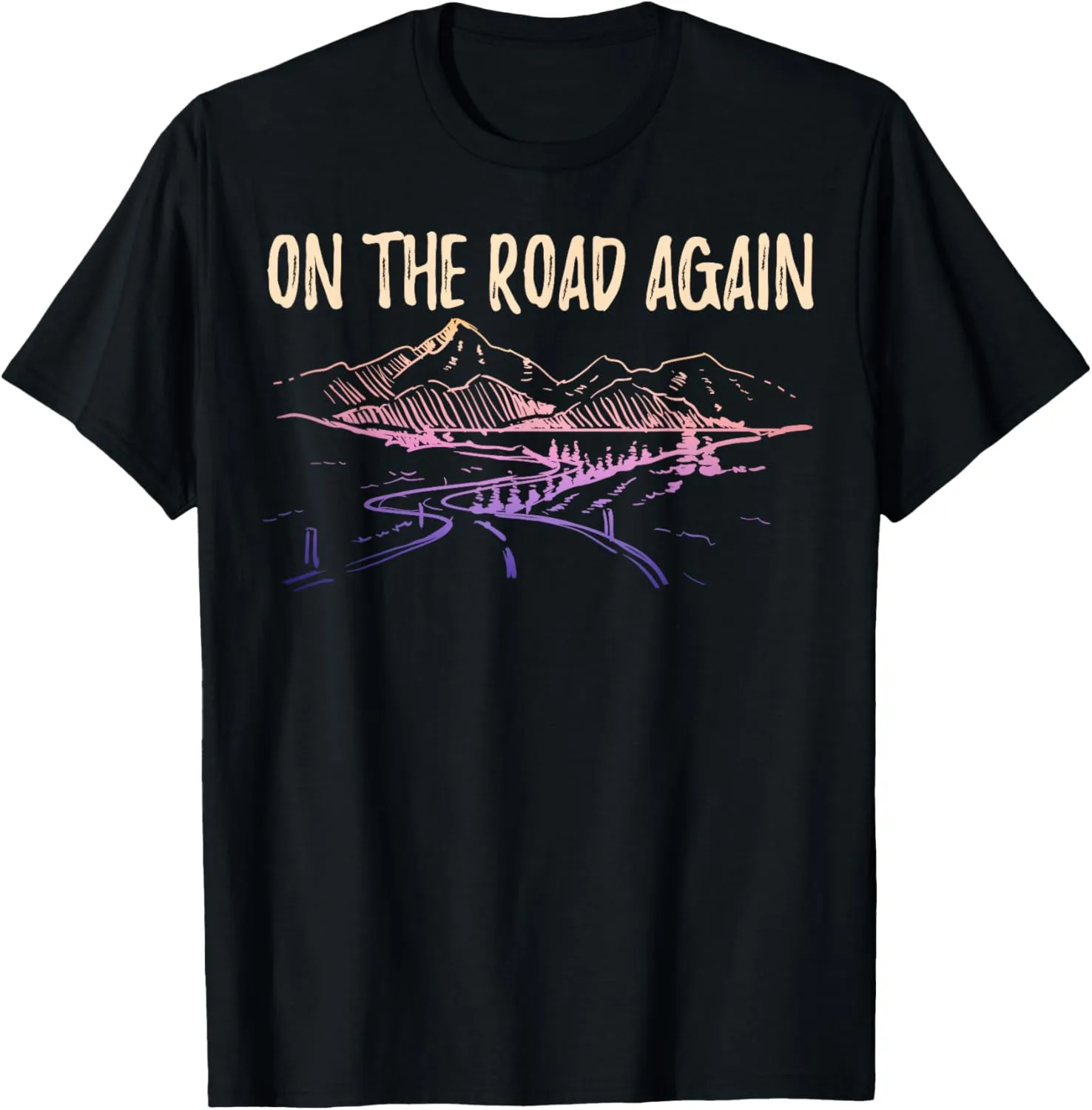 On The Road Again, Family Travels, Roadtrip, Vacay Adventure T-Shirt