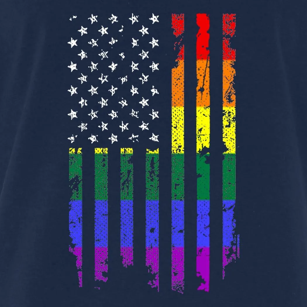 shop4ever Distressed Rainbow Flag T-Shirt Gay Pride Shirts