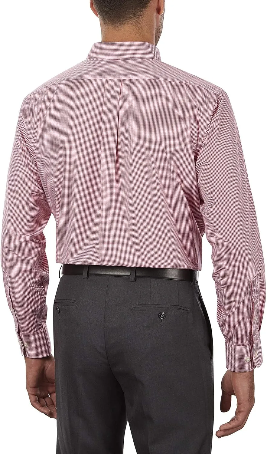 Van Heusen Men's Regular Fit Gingham Button Down Collar Dress Shirt - Amazon Exclusive