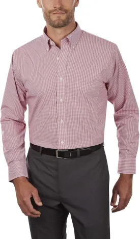 Van Heusen Men's Regular Fit Gingham Button Down Collar Dress Shirt - Amazon Exclusive